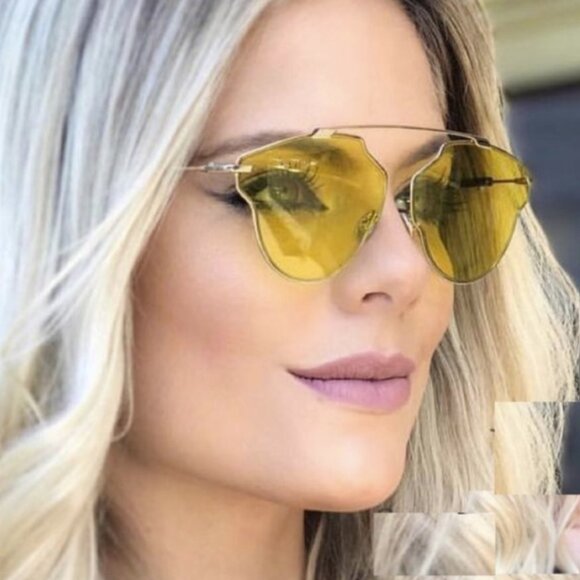 Dior Accessories - NEW DIOR WOMEN YELLOW GOLD SUNGLASSES CHRISTIAN DIOR EYEWEAR